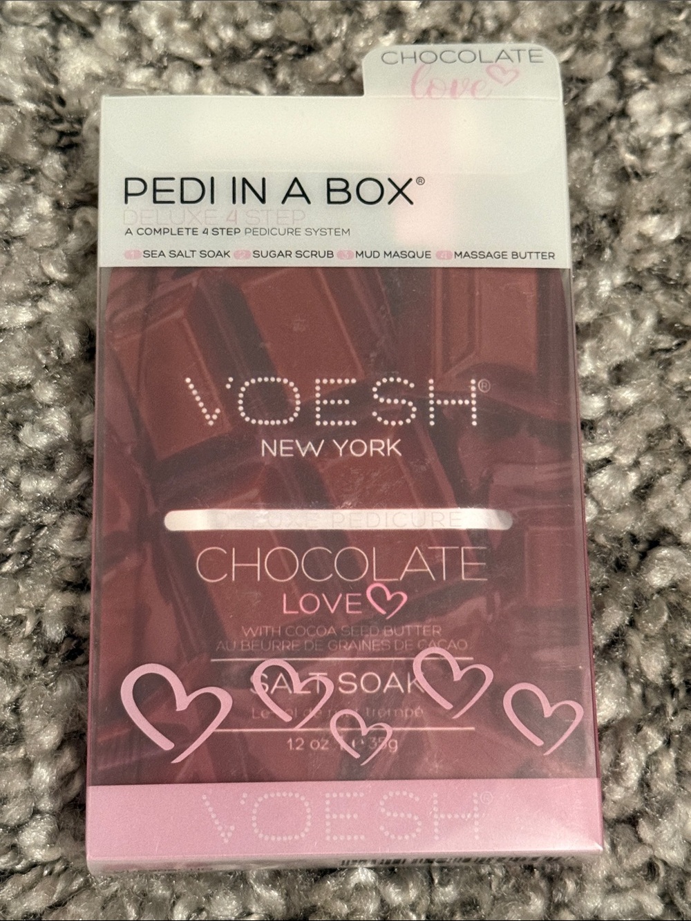 Voesh New York Chocolate Love Pedi In A Box Deluxe 4 Step